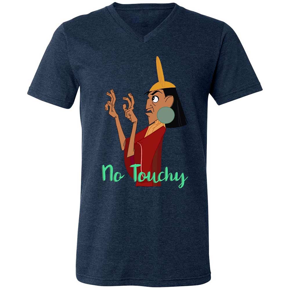 Unisex V-Neck T-Shirt - 2A59T6L6 - Heather Navy - 13
