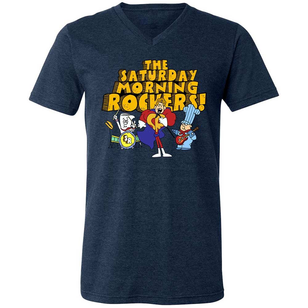 Unisex V-Neck T-Shirt - GB2ZY9D8 - Heather Navy - 13