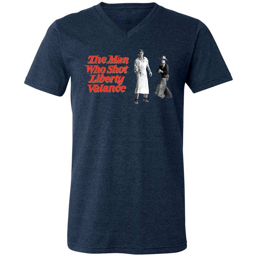 Unisex V-Neck T-Shirt - ZPTVDD4X - Heather Navy - 13