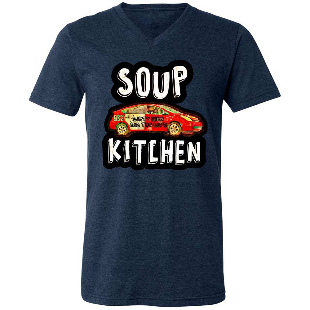Unisex V-Neck T-Shirt - MDXM59V8 - Heather Navy - 13
