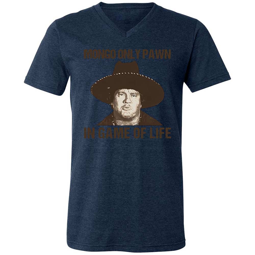 Unisex V-Neck T-Shirt - 4VXKVZV9 - Heather Navy - 13