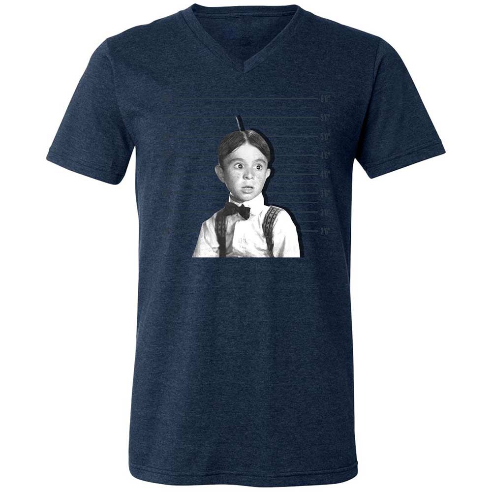 Unisex V-Neck T-Shirt - M89Y22R8 - Heather Navy - 13