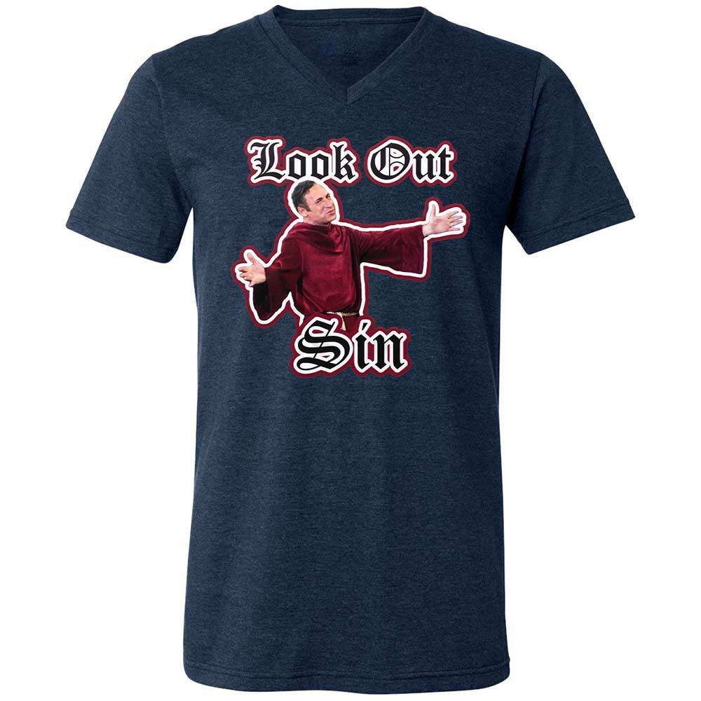 Unisex V-Neck T-Shirt - 779LZF8Z - Heather Navy - 13