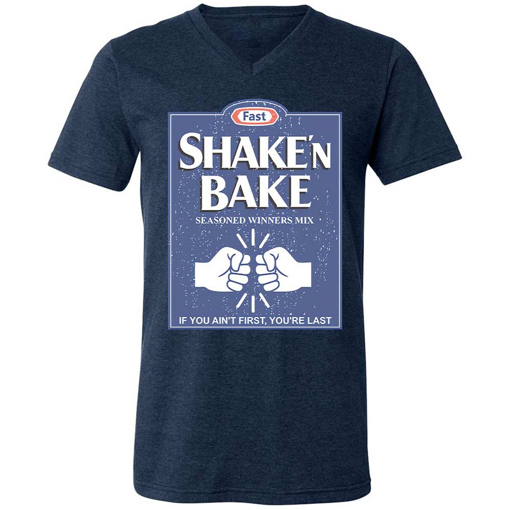 Unisex V-Neck T-Shirt - DD44RRWL - Heather Navy - 13