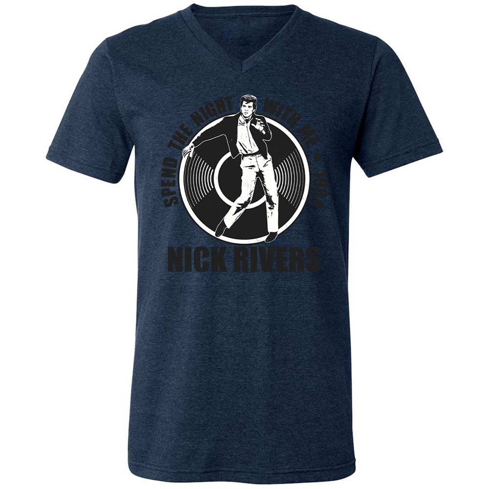 Unisex V-Neck T-Shirt - UVXAY29G - Heather Navy - 13