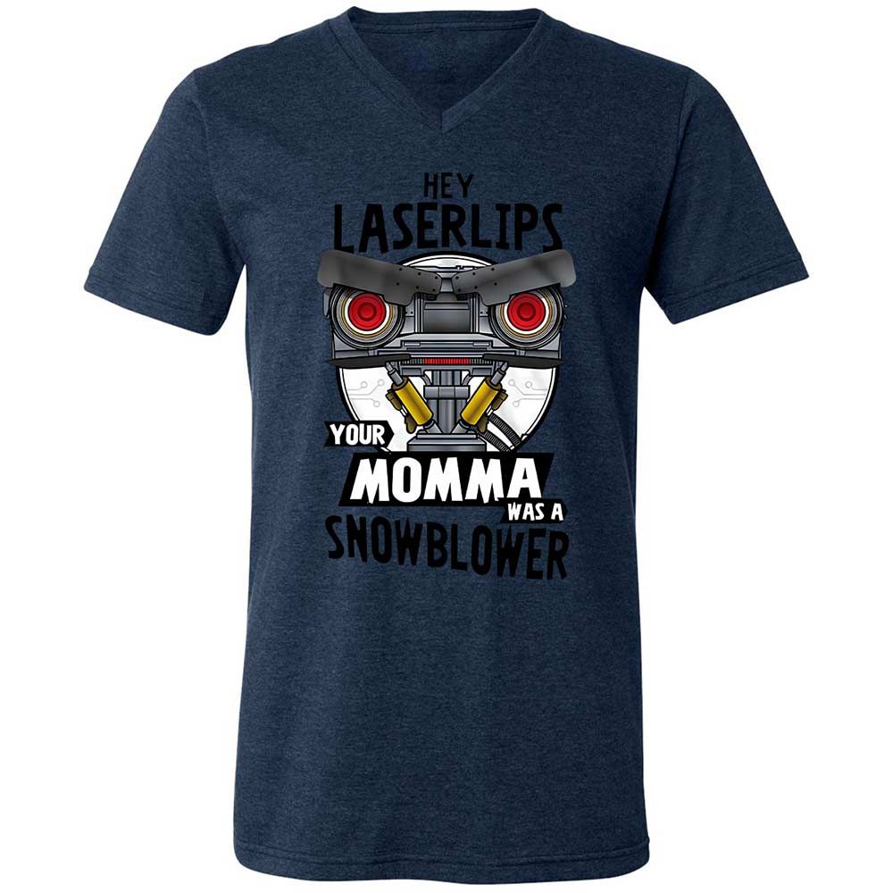 Unisex V-Neck T-Shirt - FC19B7ZG - Heather Navy - 13