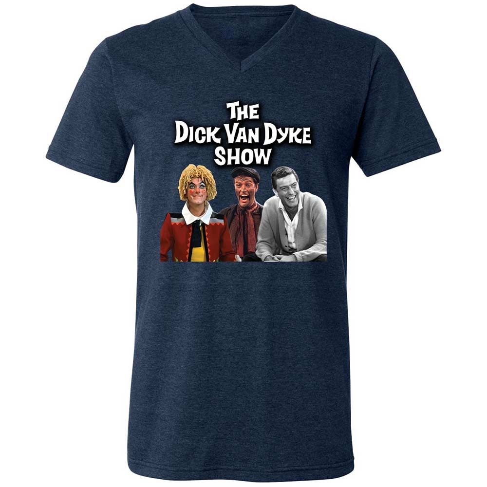 Unisex V-Neck T-Shirt - SXHXHN2H - Heather Navy - 13