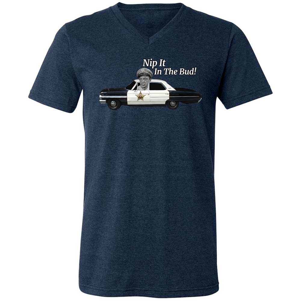 Unisex V-Neck T-Shirt - Z7DQBG1T - Heather Navy - 13