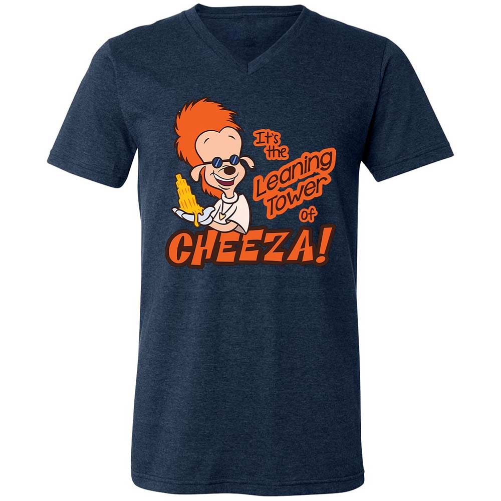 Leaning Tower of Cheeza - Heather Navy - 13
