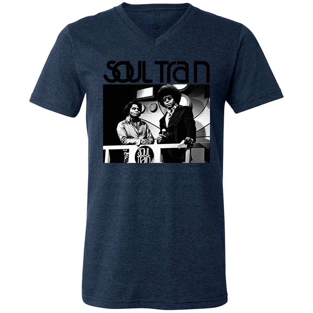 Unisex V-Neck T-Shirt - ZE2TW4LG - Heather Navy - 13