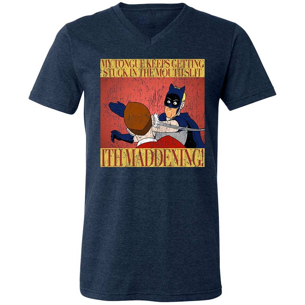 Unisex V-Neck T-Shirt - TWHLQE1W - Heather Navy - 13