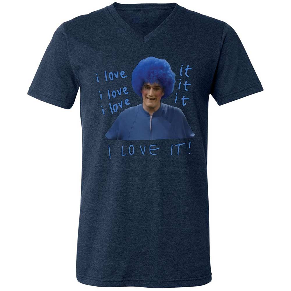 Unisex V-Neck T-Shirt - 136ESRPW - Heather Navy - 13