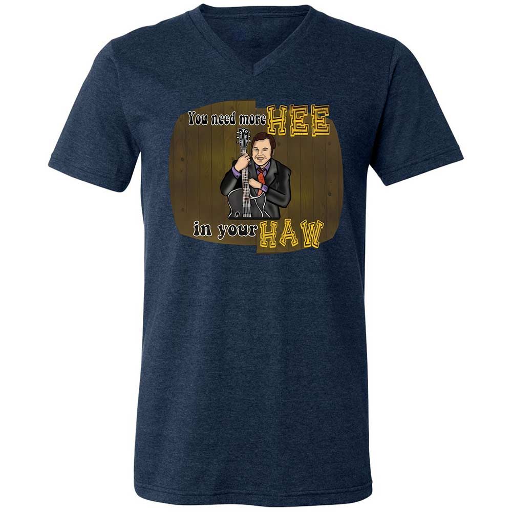 Unisex V-Neck T-Shirt - 3YR5NY3S - Heather Navy - 13