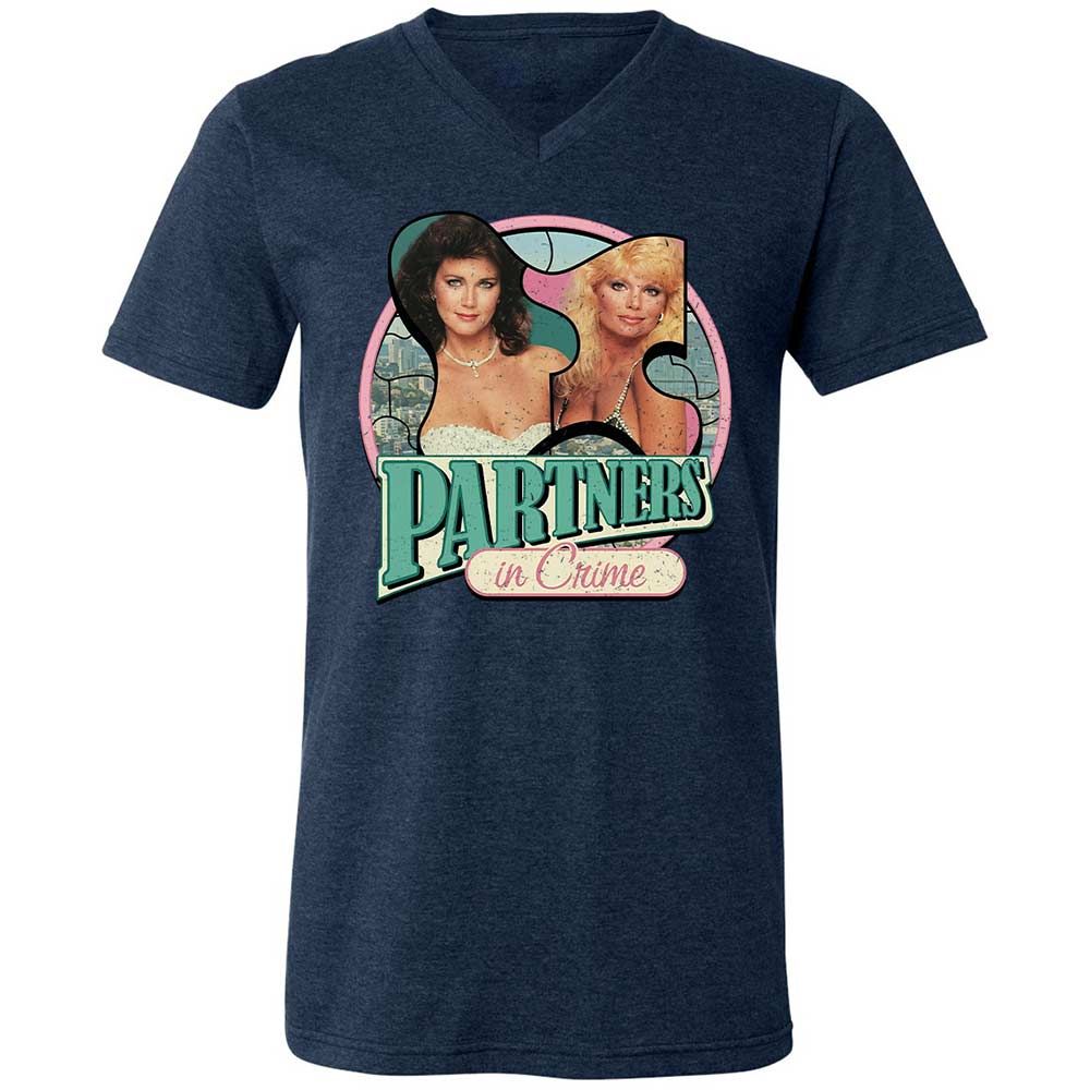 Unisex V-Neck T-Shirt - WBL6W3FH - Heather Navy - 13