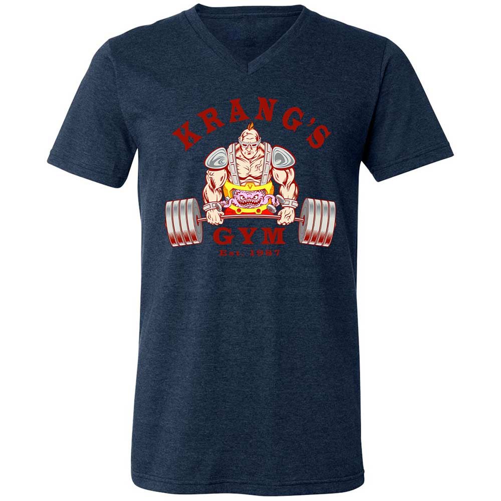 Unisex V-Neck T-Shirt - AM3SA4AU - Heather Navy - 13
