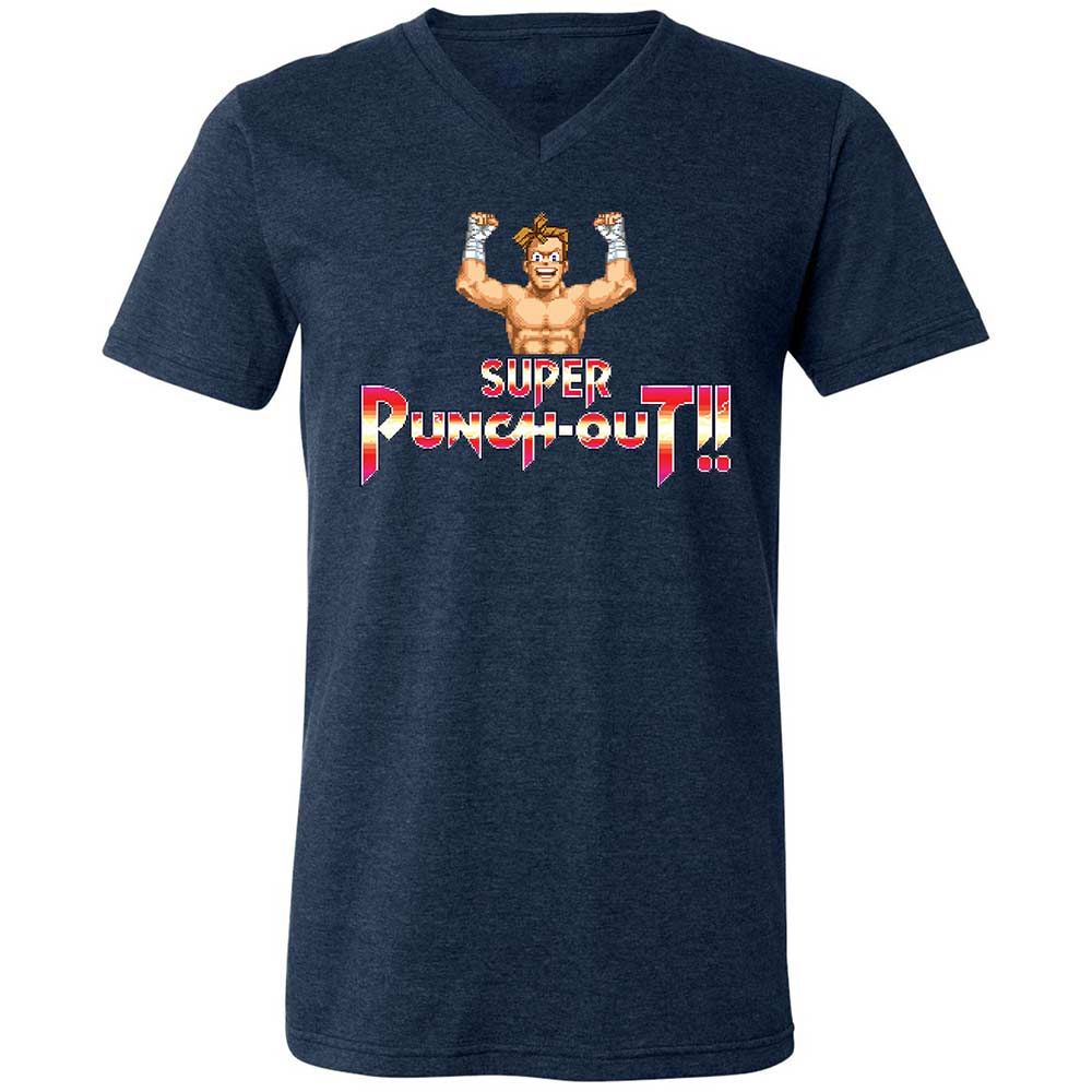 Unisex V-Neck T-Shirt - 2AM3EMLQ - Heather Navy - 13