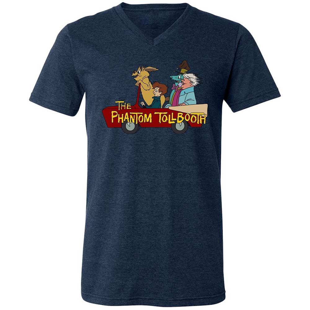 Unisex V-Neck T-Shirt - BRPMXCQW - Heather Navy - 13