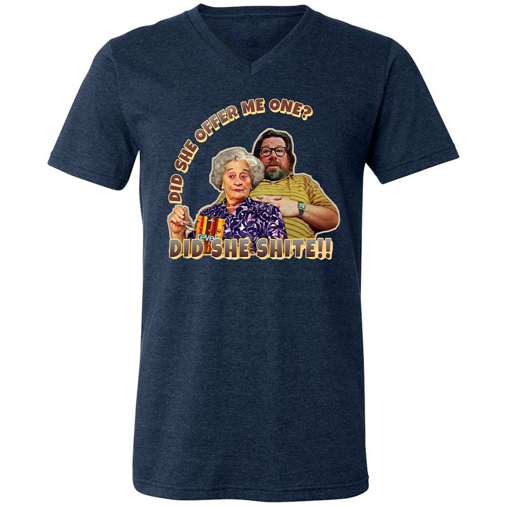 Unisex V-Neck T-Shirt - 5ELJMM3V - Heather Navy - 13