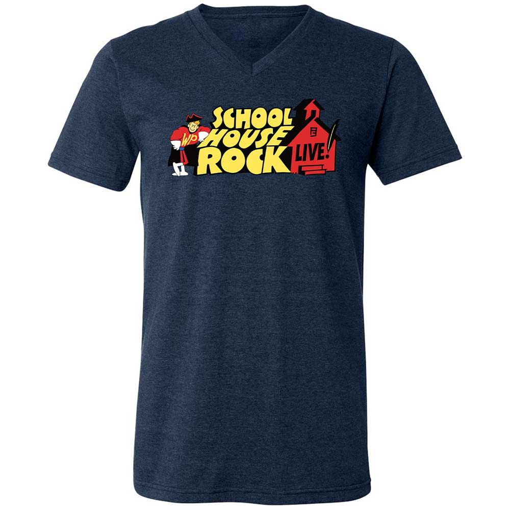 Unisex V-Neck T-Shirt - EWRLL12S - Heather Navy - 13