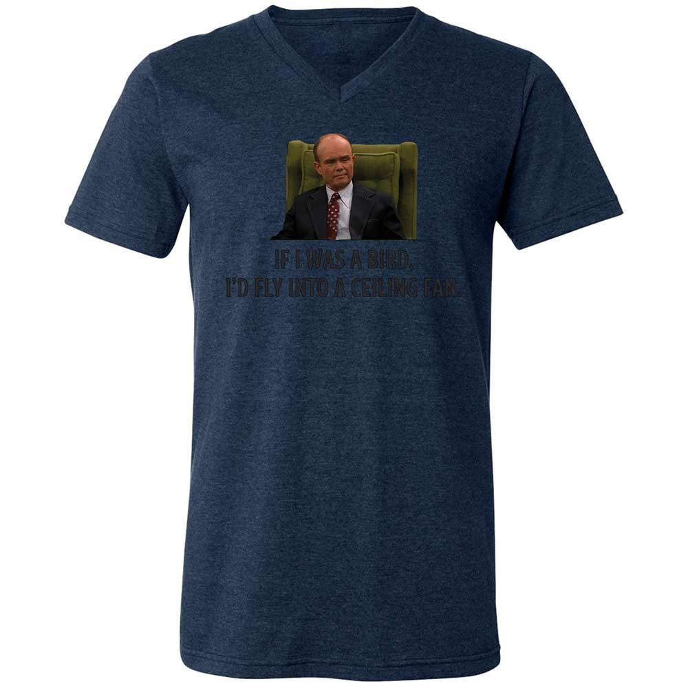 Unisex V-Neck T-Shirt - GWV24G7F - Heather Navy - 13