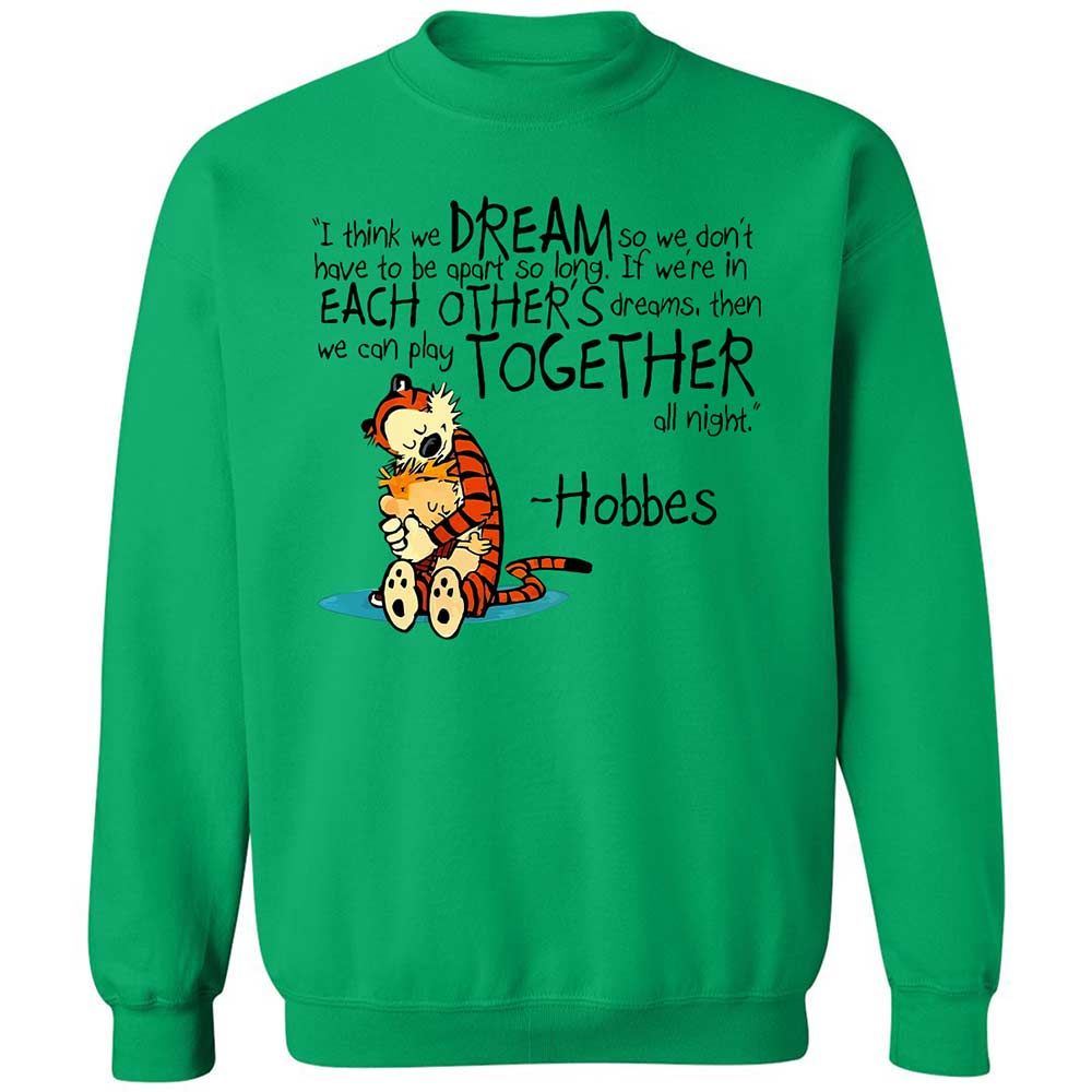 Calvin Hobbes Dreams - Irish Green - 13