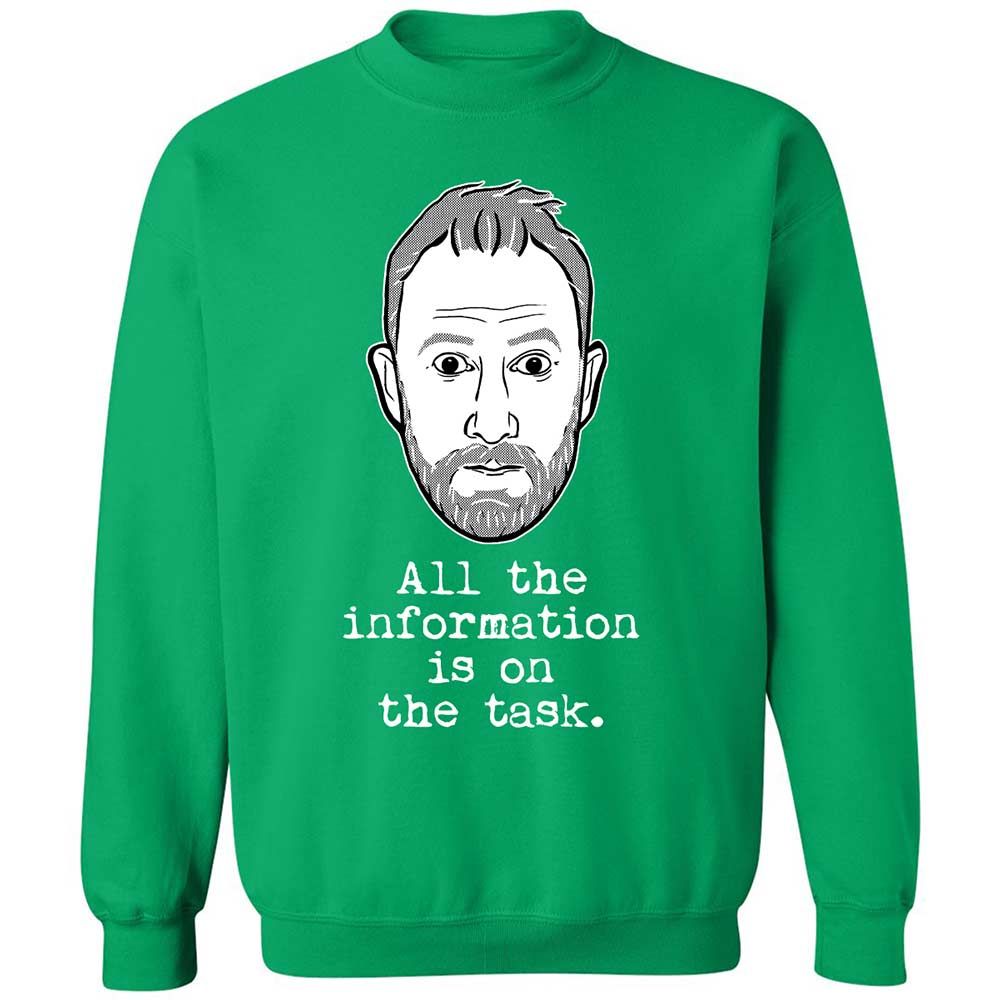 All the information is on the task - Irish Green - 13