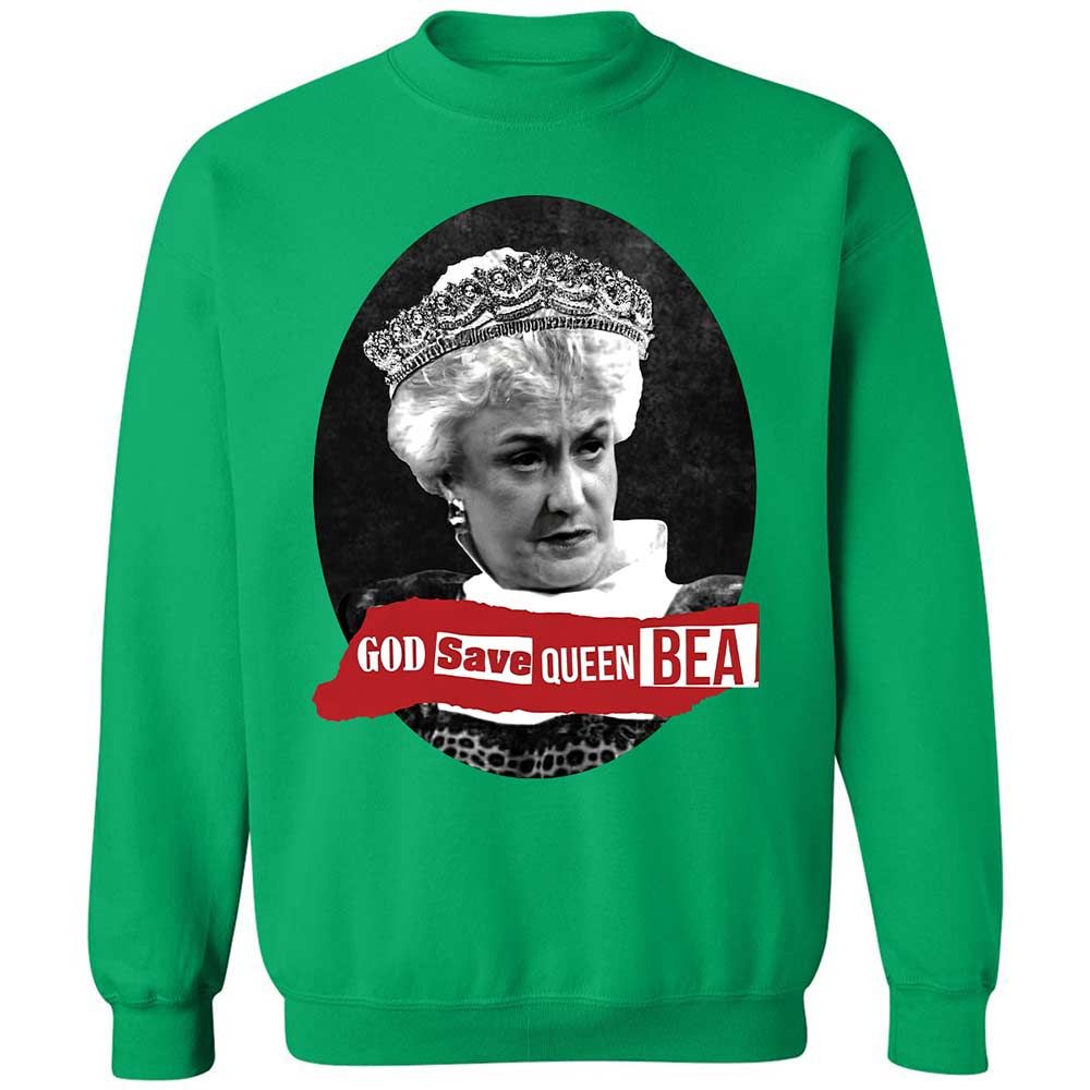God Save Queen Bea - Irish Green - 13