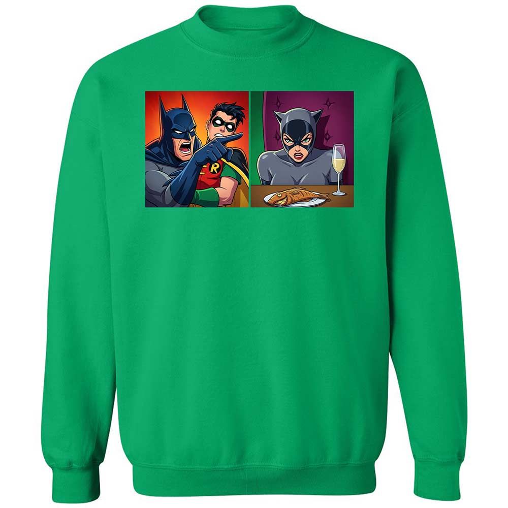 Bat Yelling at Catwoman - Irish Green - 13