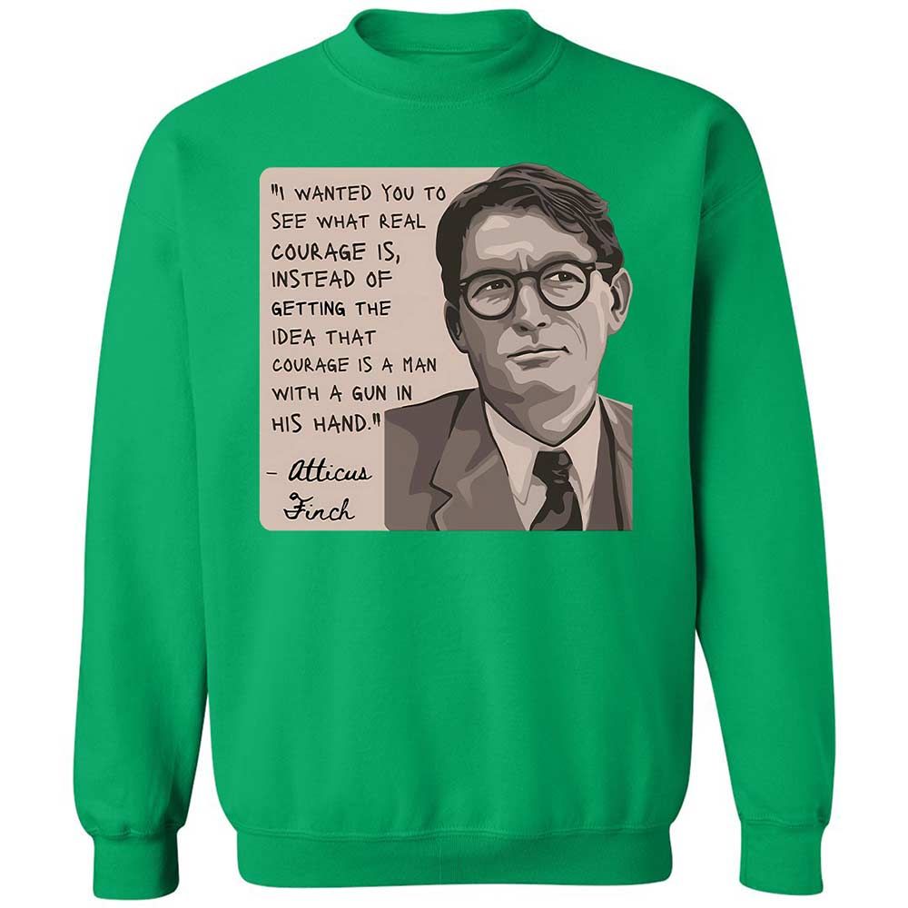 Real Courage Quote - Irish Green - 13