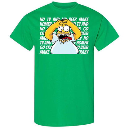No TV and No Beer Make Homer Go Crazy - Irish Green - 13