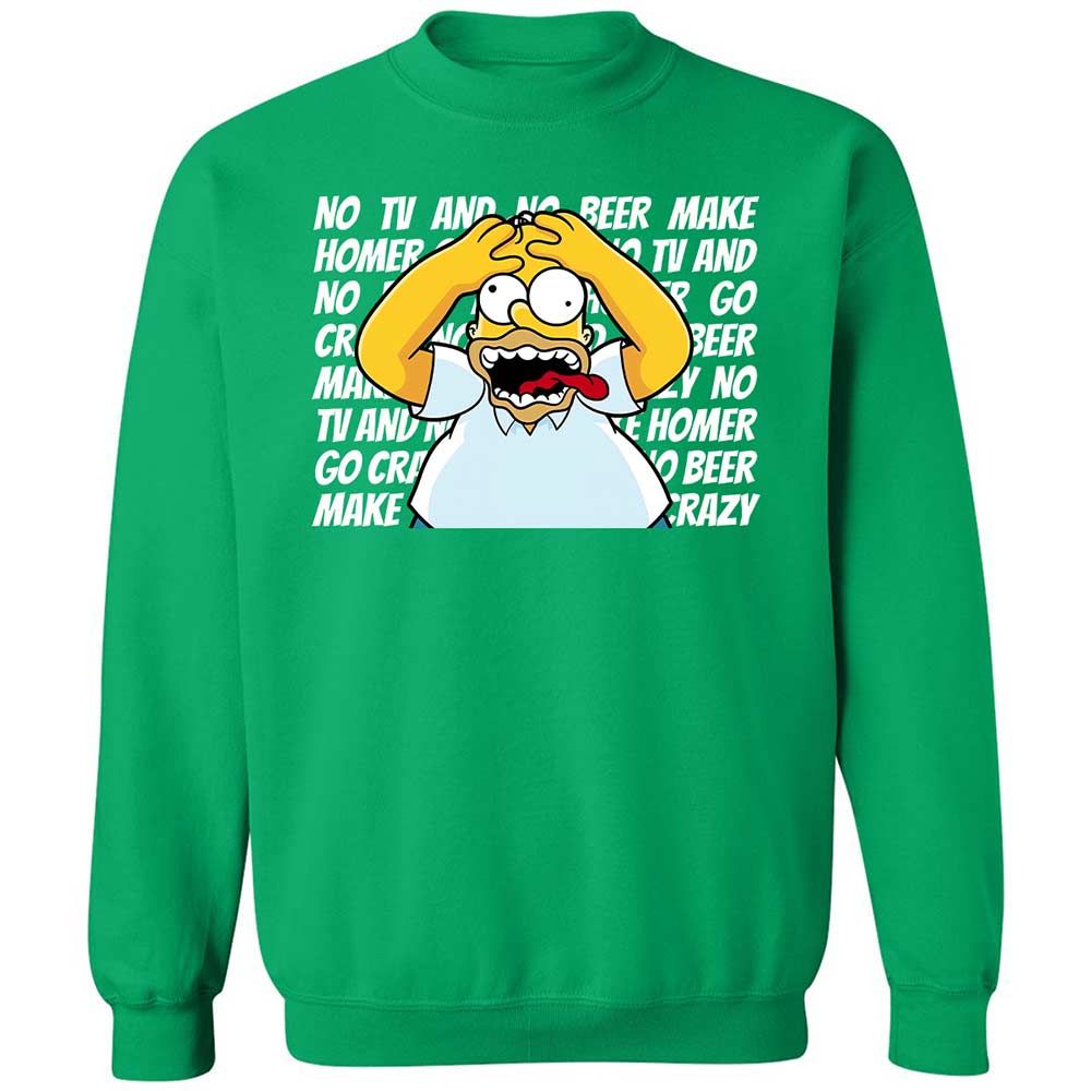 No TV and No Beer Make Homer Go Crazy - Irish Green - 13