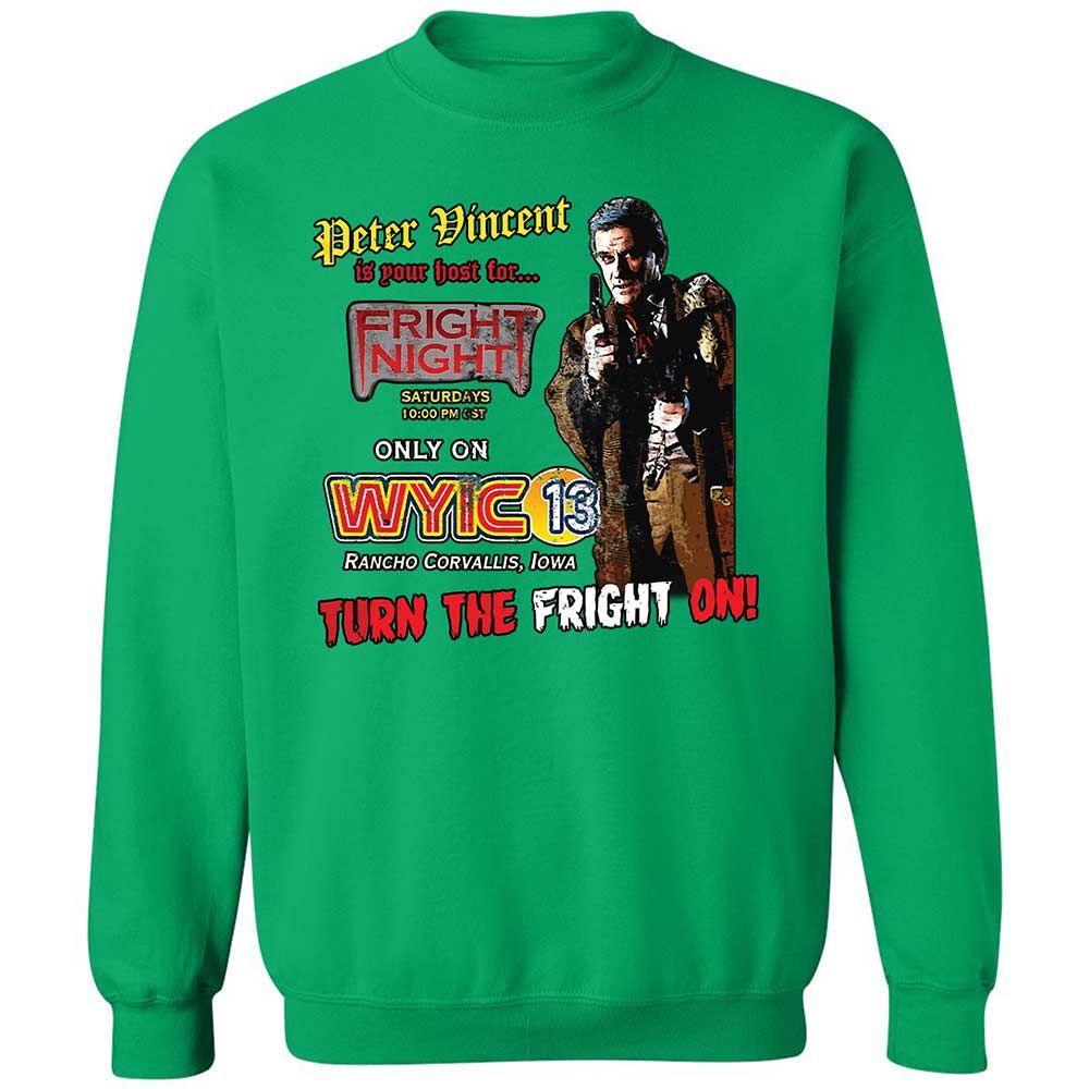 Peter Vincent Fright horror night cult - Irish Green - 13