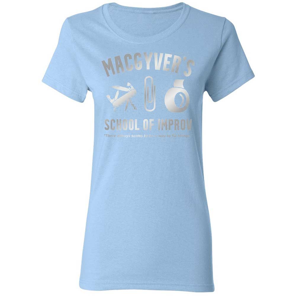 Women's T-Shirt - UEH5DKUQ - Light Blue - 13