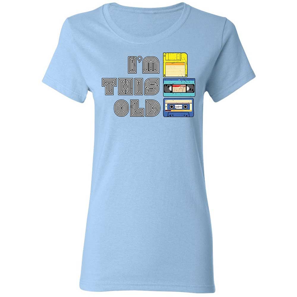 Women's T-Shirt - Black - Light Blue - 13