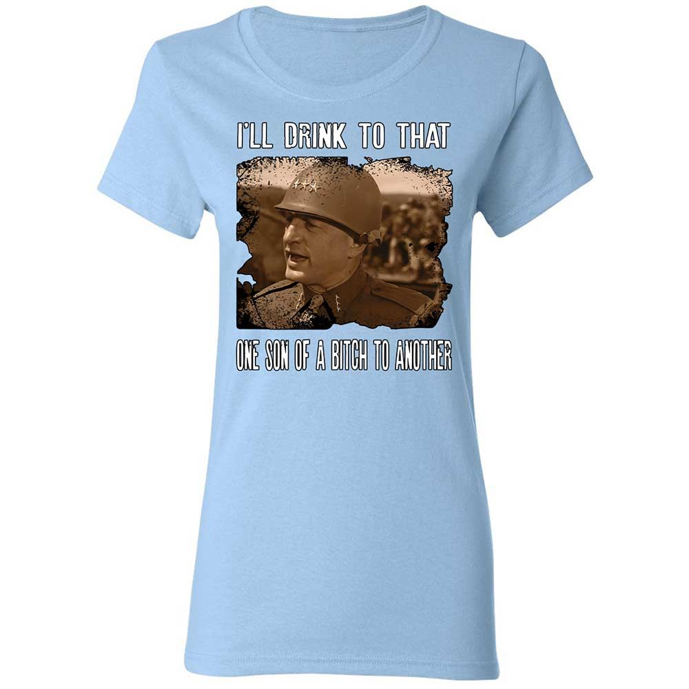 Women's T-Shirt - A4LZNYUJ - Light Blue - 13