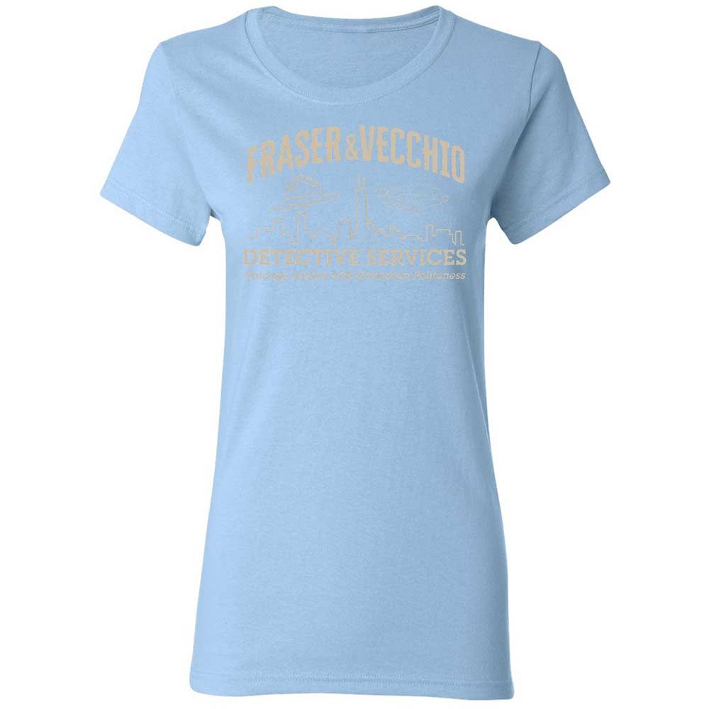Women's T-Shirt - C35VL5RK - Light Blue - 13