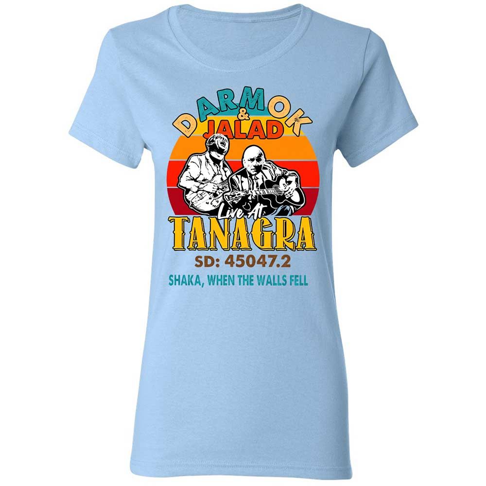 Women's T-Shirt - NX96HQDU - Light Blue - 13