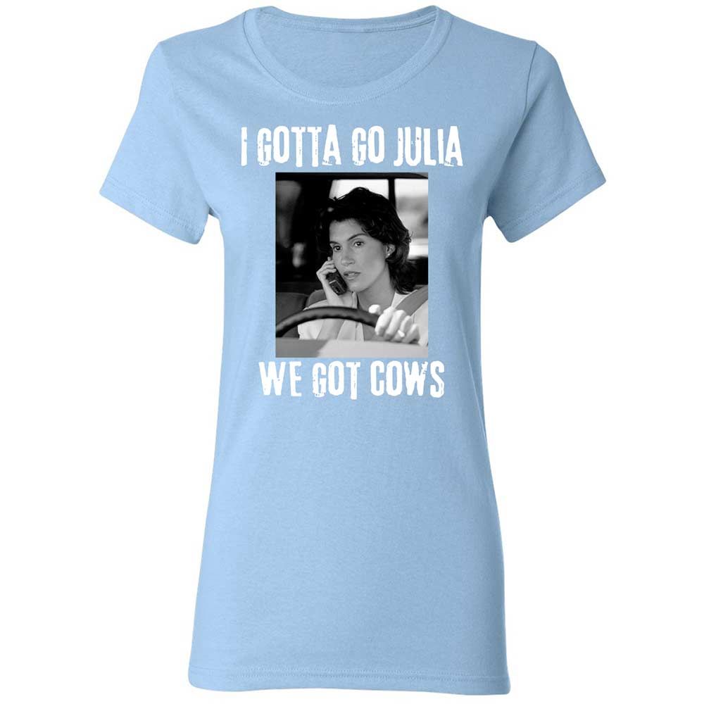 Women's T-Shirt - U9FJQRCS - Light Blue - 13