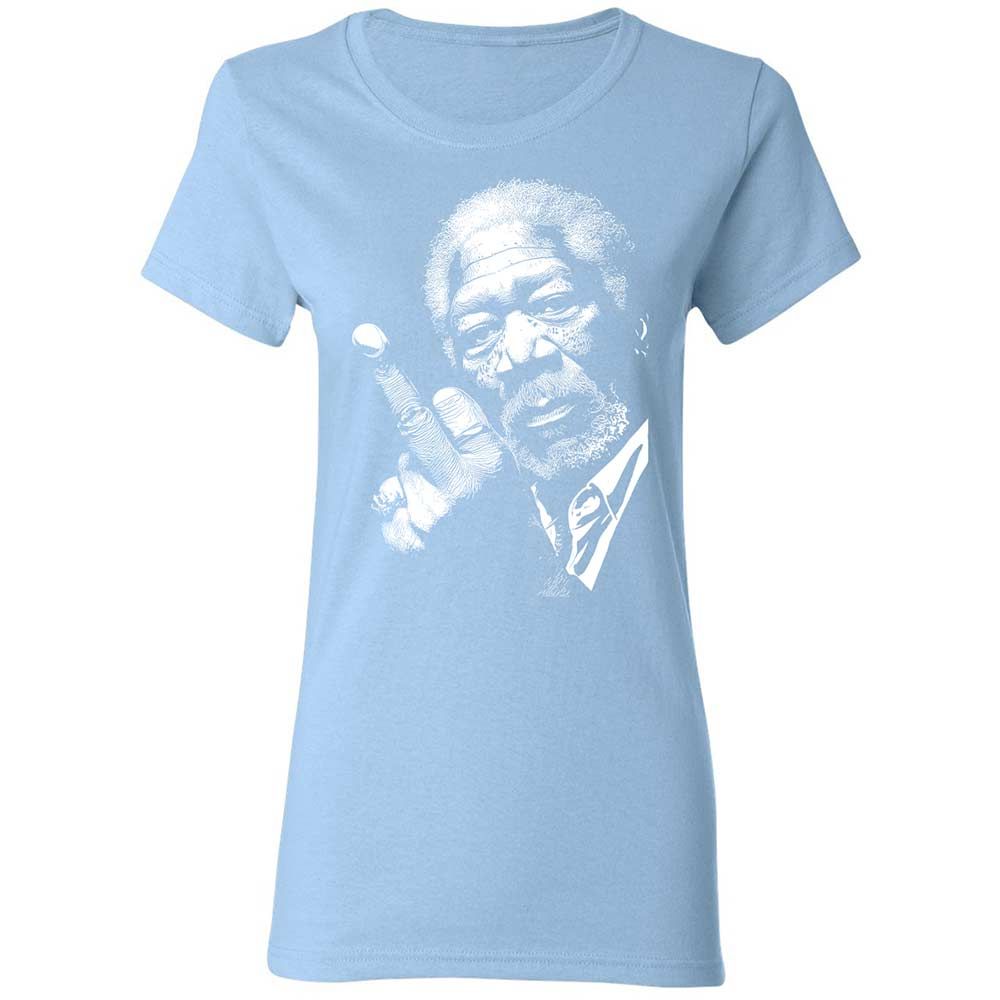 Morgan Freeman middle finger - Light Blue - 13