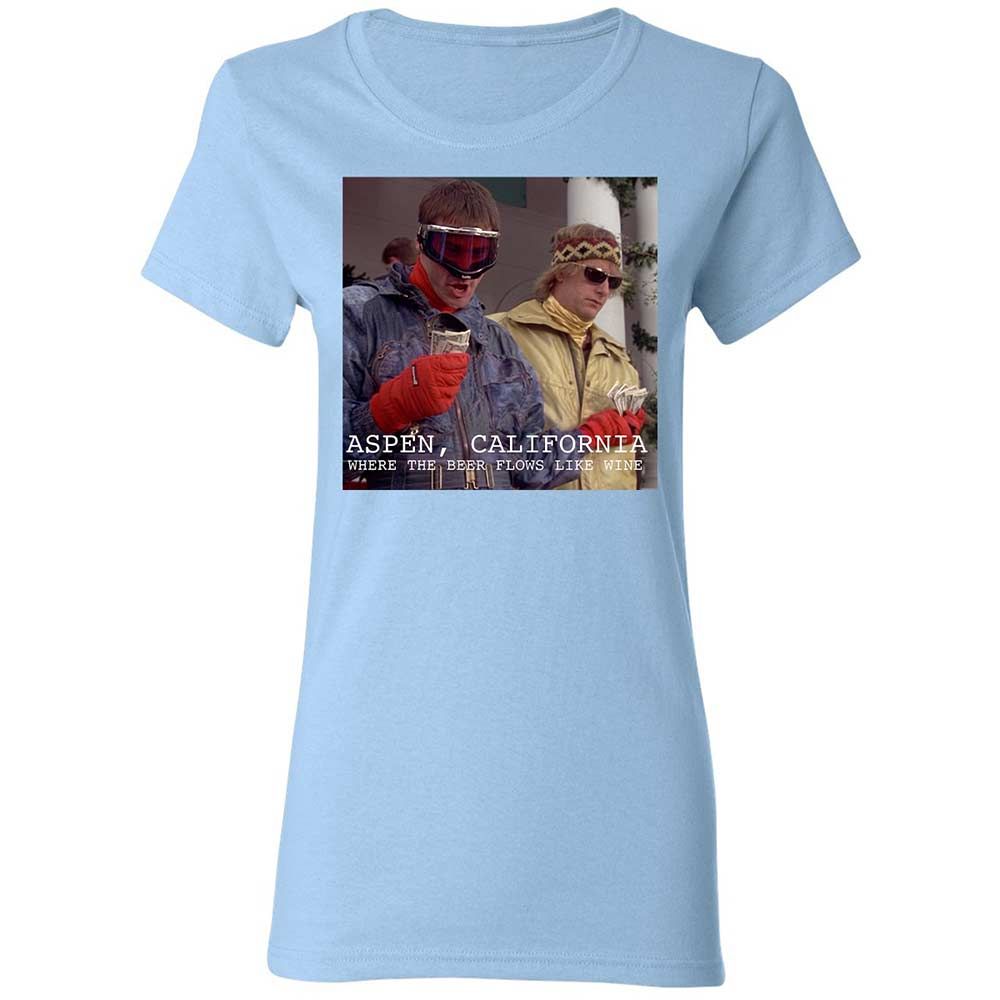 Women's T-Shirt - A6J6ZP1J - Light Blue - 13