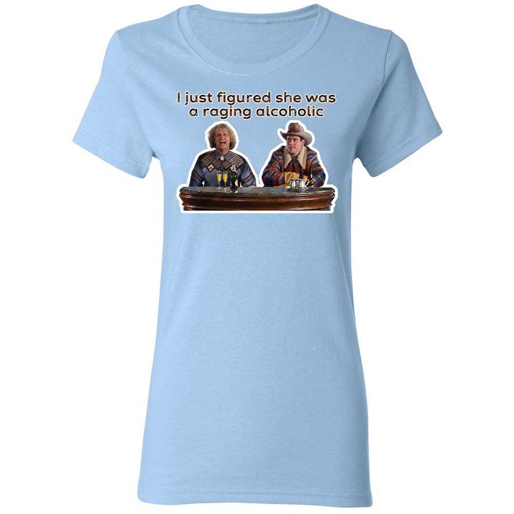 Women's T-Shirt - 4KC3NLHQ - Light Blue - 13