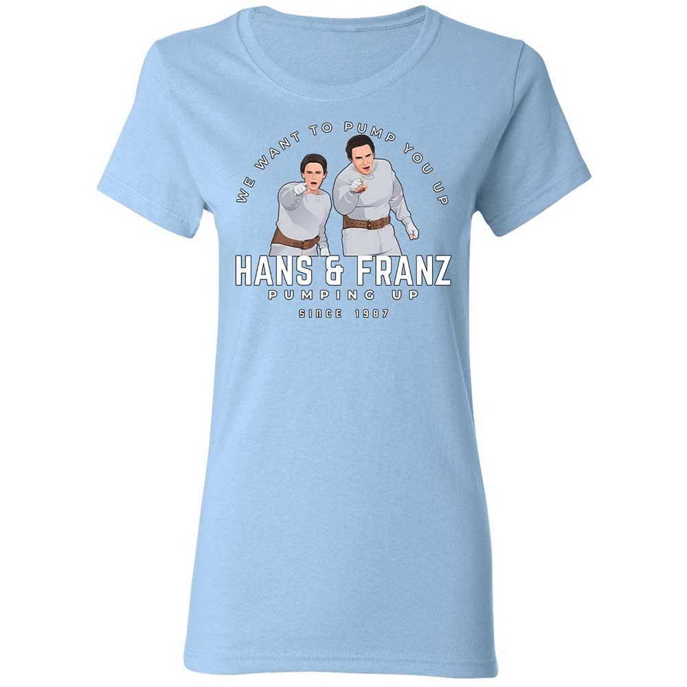 Women's T-Shirt - NHZC5LK5 - Light Blue - 13