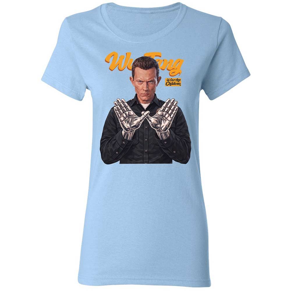 Women's T-Shirt - Black - Light Blue - 13