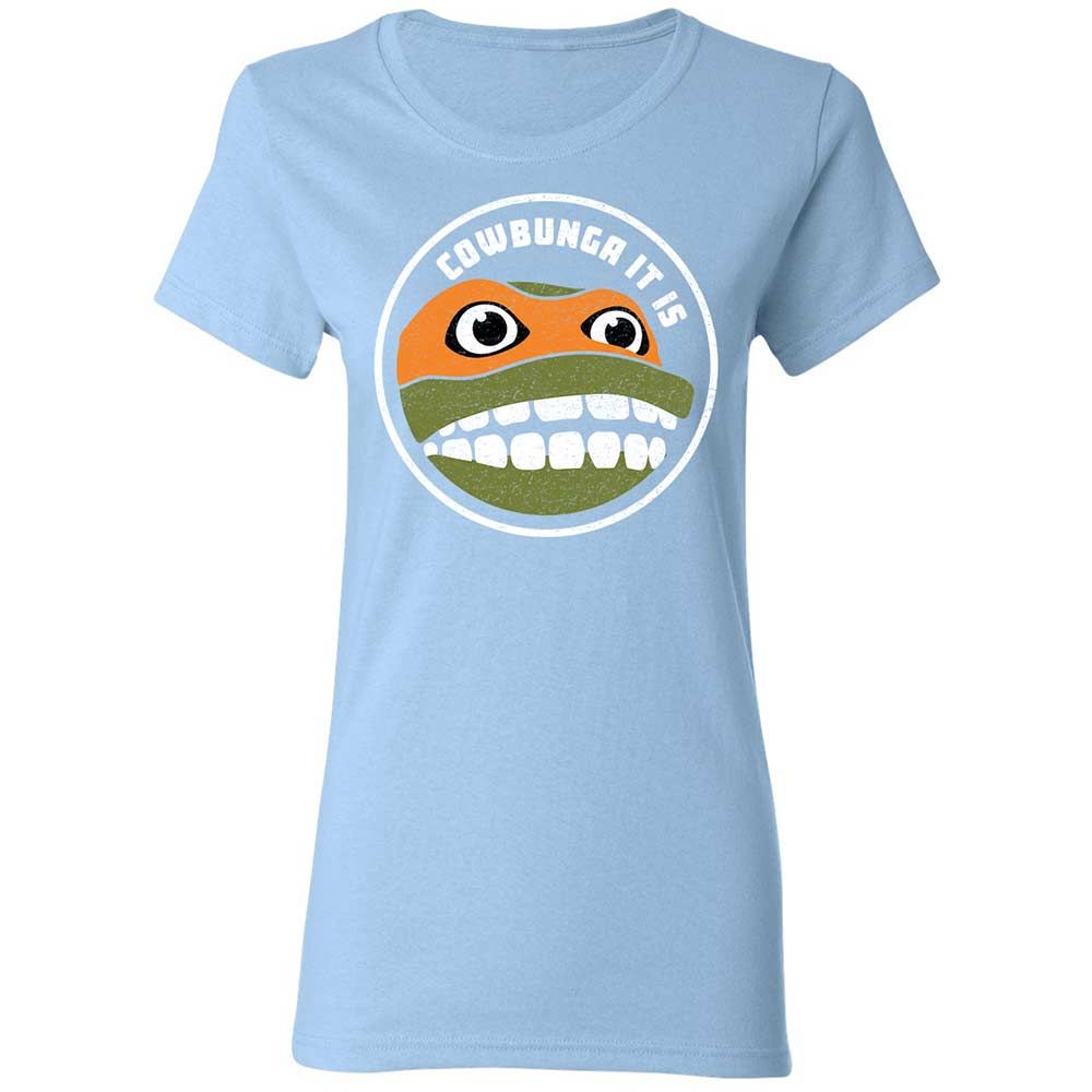 Women's T-Shirt - P1ZZEAFT - Light Blue - 13