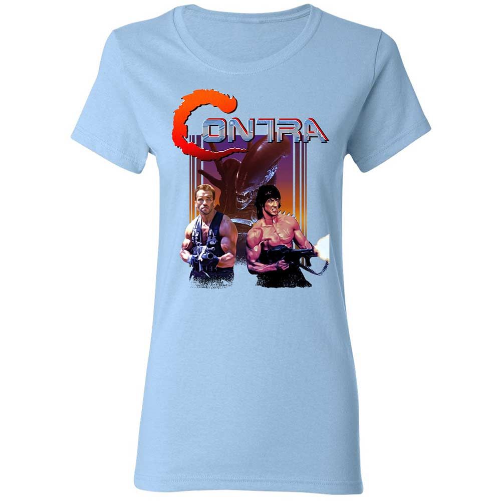 Women's T-Shirt - W9CV388R - Light Blue - 13