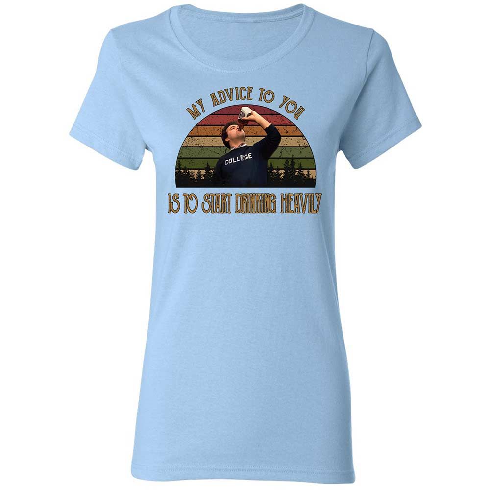 Women's T-Shirt - XFMKLZT8 - Light Blue - 13