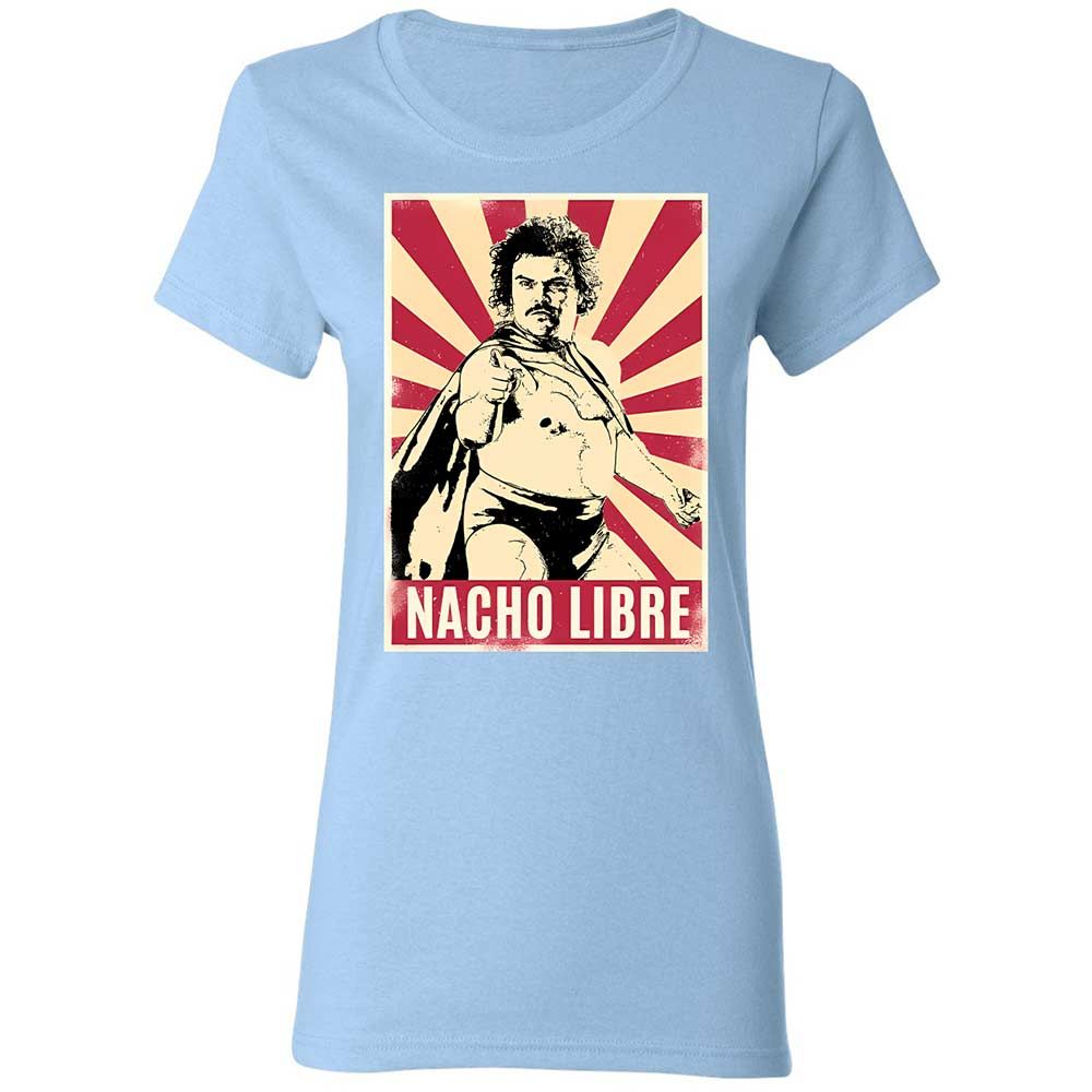 Women's T-Shirt - X76H5LYD - Light Blue - 13