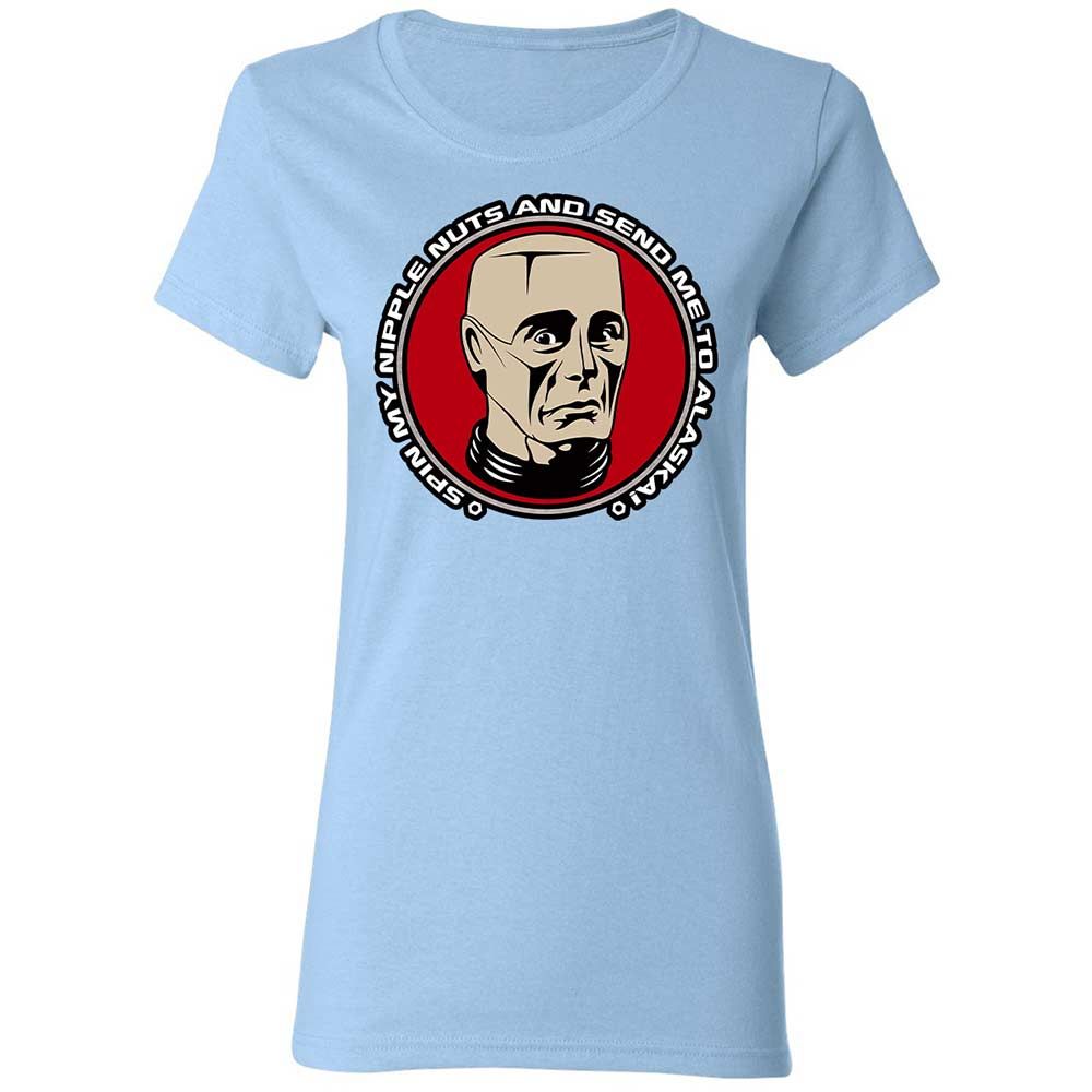 Women's T-Shirt - Q9EH9XB7 - Light Blue - 13