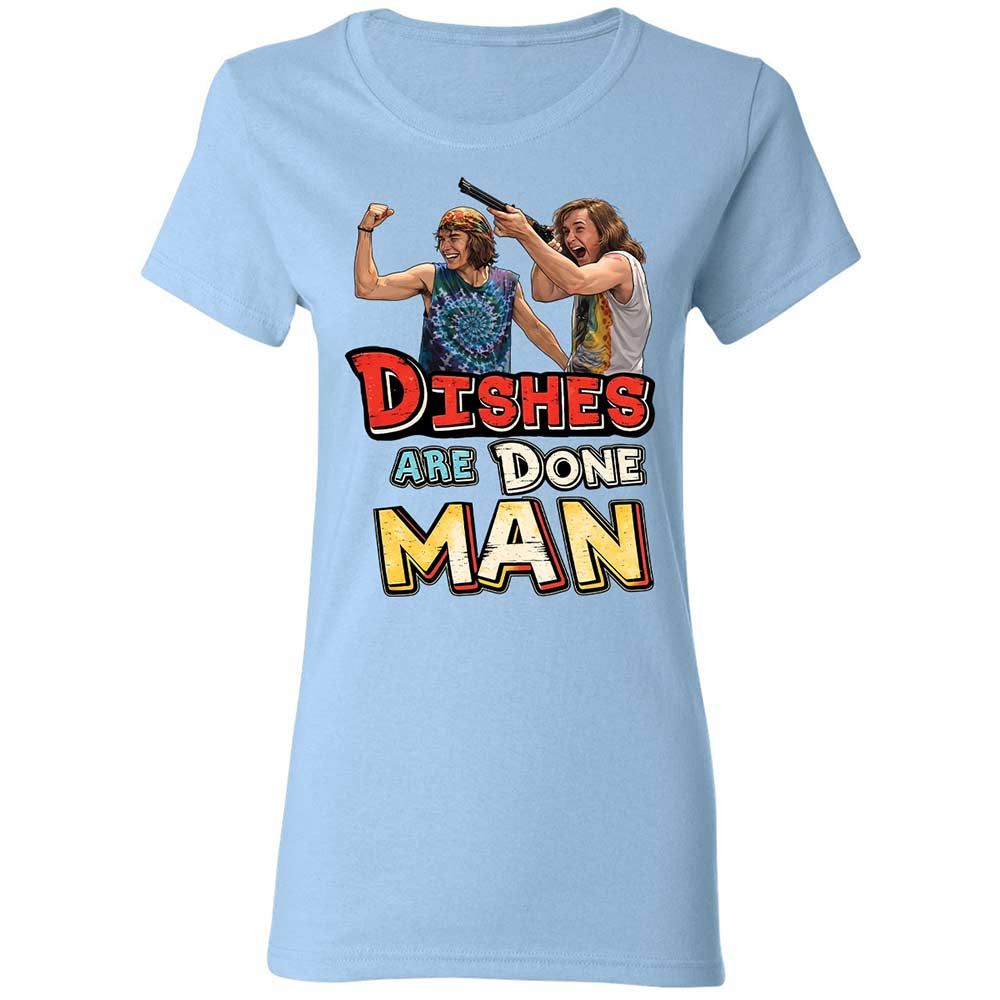 Women's T-Shirt - 6UH5BFQH - Light Blue - 13