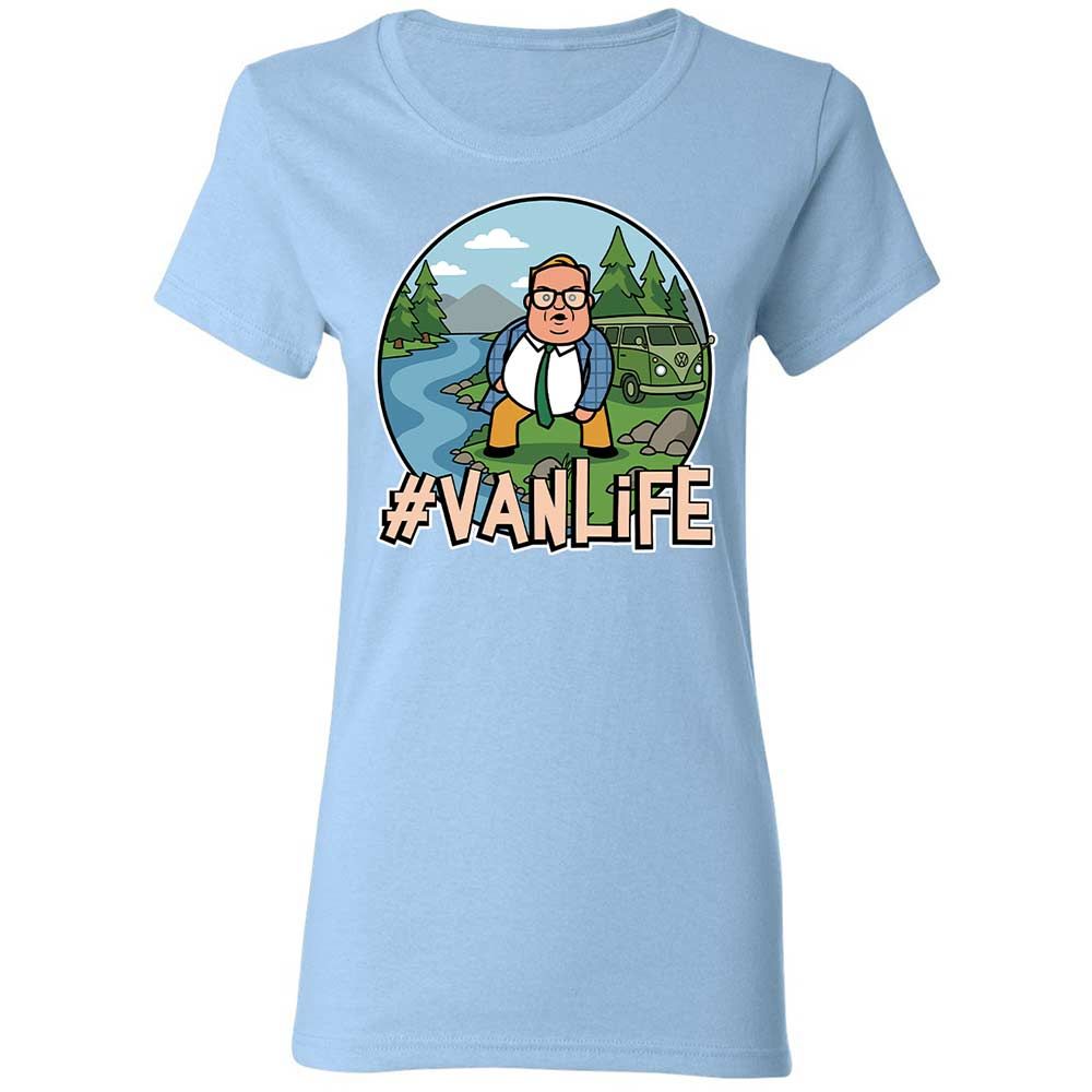 Vanlife living in a van down by the river - Light Blue - 13